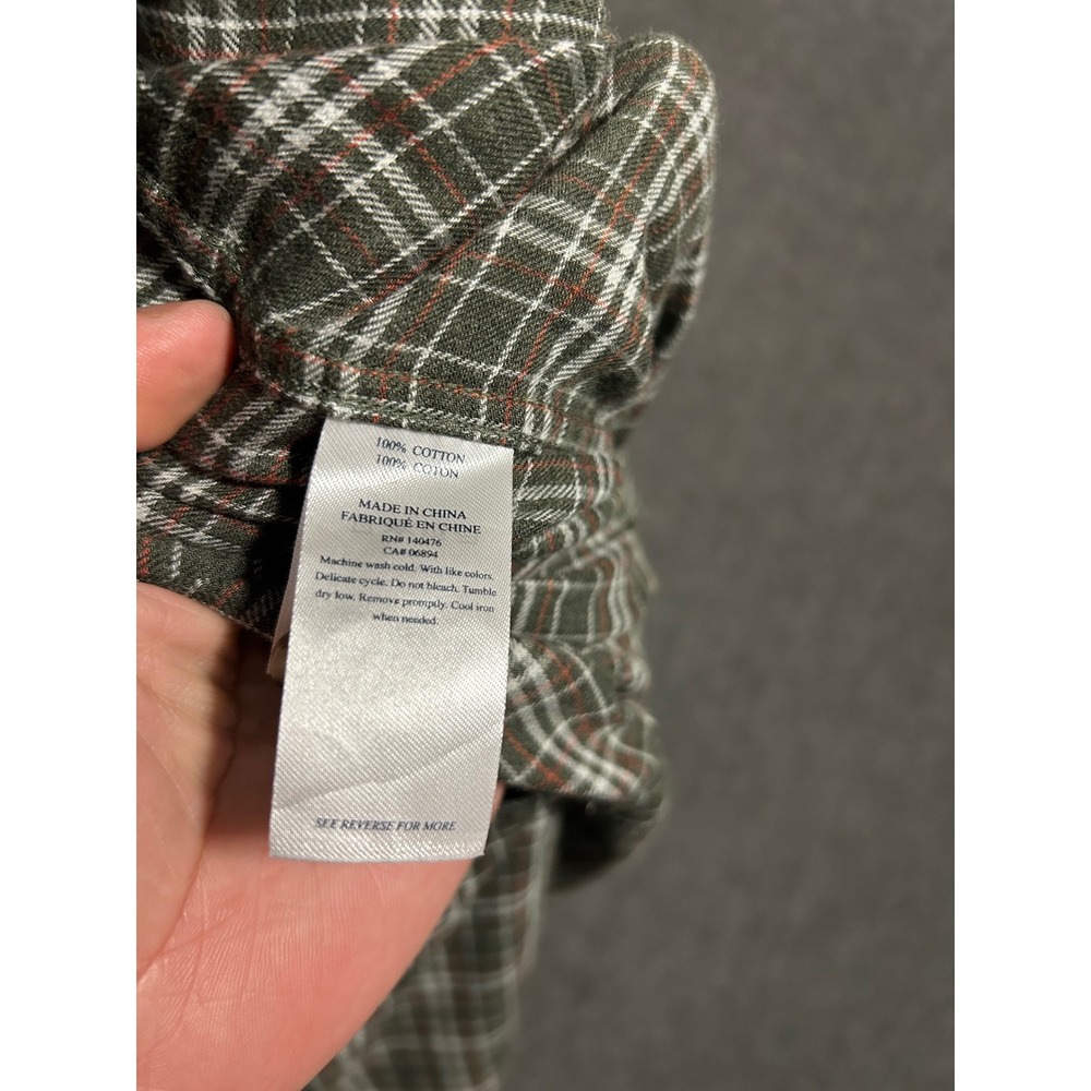 Faherty brand brushed everyday button up shirt long sleeve plaid NWOT XL cotton - Picture 6 of 8
